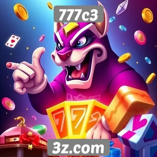 Variedade de jogos disponíveis no 777c3